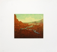 Joan Nelson Untitled (River), 1999–2000 Lithograph, silkscreen varnish