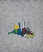 David Austen, Seven Glass Objects, 1993, oil on linen
