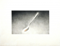 Ed Ruscha Spooning, 1973 Lithograph with hand-colored lipstick (Revlon "Blush of Mauve") appliqué, ed. 20