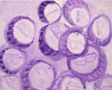 Jason Dobrin Roberts, Untitled Bitcoin (Purple), 2021