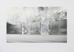 Ruben Ochoa Untitled, 2006 Lithographic monoprint with hand-painted appliqué, ed. 40, no. 28