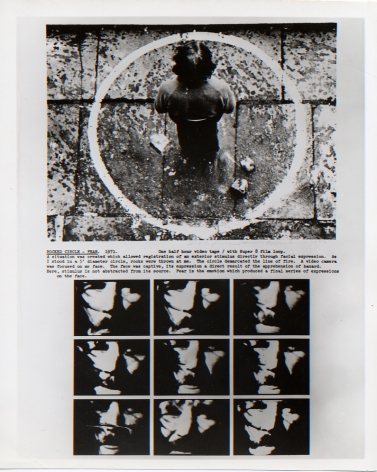Dennis Oppenheim, Rocked Circle - Fear, 1973